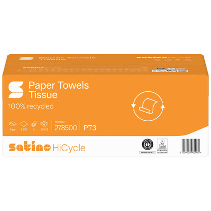 Artikelbild 2 für Satino Papierhandtücher 278509 Zick-Zack-Falzung 2-lagig 3.200 Tücher, Artikelnummer 790251