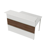 Artikelbild 1 für Kerkmann Anbautheke gerade, weiß, nussbaum 140,0 x 92,0 x 108,0 cm, Artikelnummer 261661