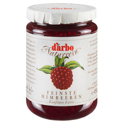 Artikelbild für d’arbo Himbeer Konfitüre, 450,0 g, Artikelnummer 563672