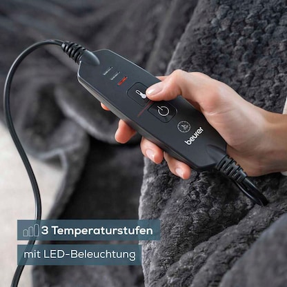 Artikelbild 6 für beurer HD 65 Heizdecke dunkelgrau 110 W, Artikelnummer 744309