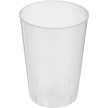 Artikelbild für STARPAK Mehrweg-Trinkbecher transparent 0,1 l, 40 St., Artikelnummer 890364