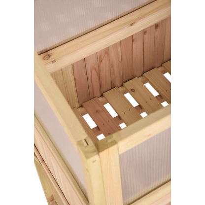 Artikelbild 4 für Garden Pleasure Hochbeet Holz natur, transparent rechteckig 102,5 x 120,0 cm, 1 St., Artikelnummer 796419