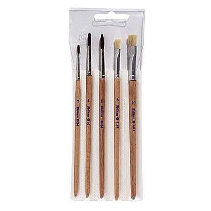 Artikelbild für Pelikan Pinsel-Set Größe 2, 4, 6, 10, 5-teilig, Artikelnummer 712463