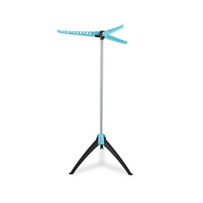 Artikelbild 2 für relaxdays Wäscheständer silber, schwarz, türkis, 1 St., Artikelnummer 644064