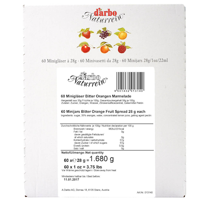 Artikelbild 4 für d’arbo Naturrein Bitterorange Konfitüre, 60 St., Artikelnummer 781593