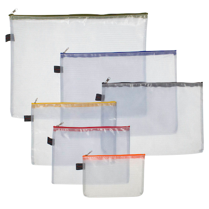 Artikelbild 4 für FolderSys Reißverschlussbeutel DIN A6 transparent/orange 0,15 mm, 1 St., Artikelnummer 641779