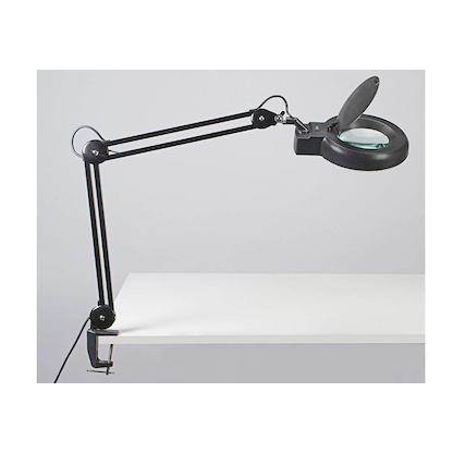 Artikelbild 4 für MAUL MAULviso LED Lupenleuchte schwarz 8 W mit Tischklemme, Artikelnummer 157798