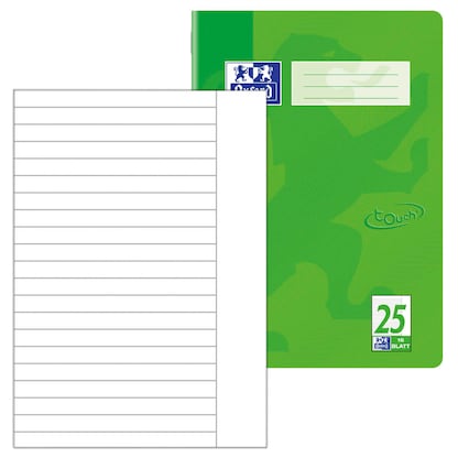 Artikelbild für OXFORD Schulheft Touch Lineatur 25 liniert DIN A4 Außenrand, 16 Blatt, 1 St., Artikelnummer 455321