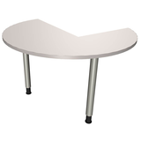 Artikelbild 1 für fm Konferenztisch fastline lichtgrau rund, Rundrohr silber, 120,0 x 120,0 x 62,0 - 85,0 cm, Artikelnummer 334427