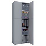 Artikelbild 1 für VCM my home Schuhschrank Lona, 914112 grau 4 Fachböden 70,0 x 37,0 x 182,0 cm, Artikelnummer 388534