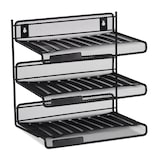 Artikelbild 1 für relaxdays Briefablagen-System schwarz, 3 Fächer, Artikelnummer 516751