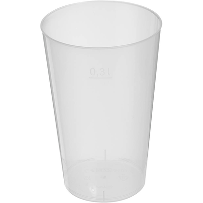 Artikelbild für STARPAK Mehrweg-Trinkbecher transparent 0,3 l, 25 St., Artikelnummer 952283