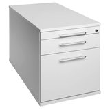 Artikelbild 1 für HAMMERBACHER Solid Rollcontainer lichtgrau 3 Auszüge 42,8 x 80,0 x 51,2 cm, Artikelnummer 293542