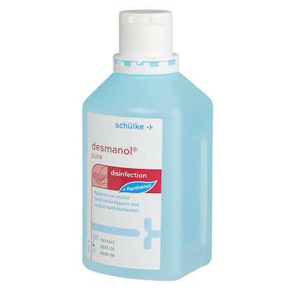 Artikelbild 3 für schülke desmanol pure Händedesinfektionsmittel 500 ml, Artikelnummer 302352