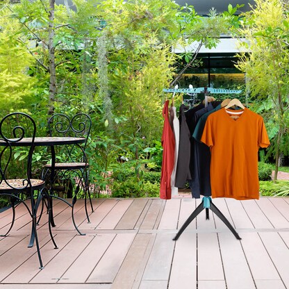 Artikelbild 10 für relaxdays Wäscheständer silber, schwarz, türkis, 1 St., Artikelnummer 644064