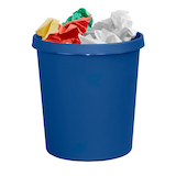 Artikelbild 1 für helit Papierkorb 18,0 l blau, 1 St., Artikelnummer 684035