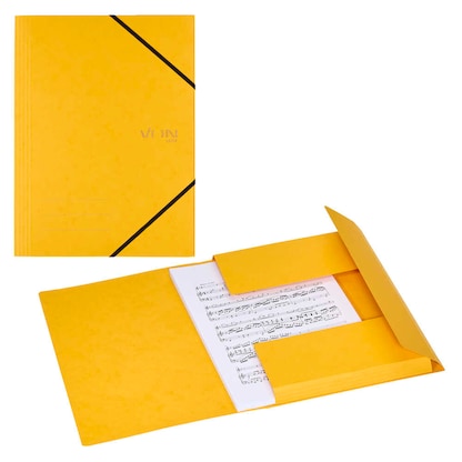 Artikelbild für VON LEITZ Eckspanner DIN A4 gelb, 1 St., Artikelnummer 635179