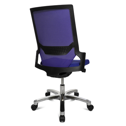 Artikelbild 5 für Topstar Bürostuhl Autosynchron®-1 Alu, AU1090 T38 Stoff blau, Gestell alu, Artikelnummer 798447