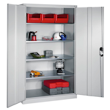 Artikelbild 1 für CP Stahlschrank 8932-052 S10293 lichtgrau 4 Fachböden 120,0 x 60,0 x 195,0 cm, aufgebaut, 1 St., Artikelnummer 151023