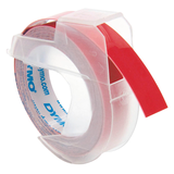 Artikelbild 1 für DYMO Prägeband 3D 12742 520102, 9 mm, weiß auf rot, 1 St., Artikelnummer 405928