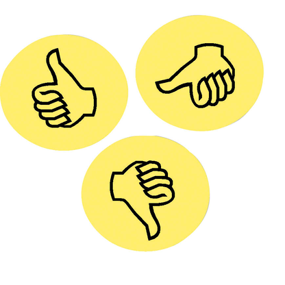 Artikelbild für FRANKEN Moderationskarten gelb Ø 9,5 cm, 100 Blatt, Artikelnummer 538037