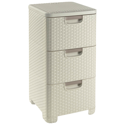 Artikelbild für curver STYLE Aufbewahrungsboxen 3x 14,0 l creme 32,8 x 37,8 x 60,0 cm, 1 St., Artikelnummer 701211