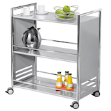 Artikelbild 1 für Kerkmann Servierwagen silber 70,0 x 40,0 x 84,0 cm, Artikelnummer 531038