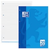 Artikelbild 1 für OXFORD Briefblock Schule gelocht DIN A4 blanko Lineatur 20, 1 Block, Artikelnummer 759652