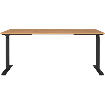 Artikelbild 4 für GERMANIA Agenda Home höhenverstellbarer Schreibtisch grandson-eiche rechteckig, T-Fuß-Gestell schwarz 180,0 x 80,0 cm, Artikelnummer 385348