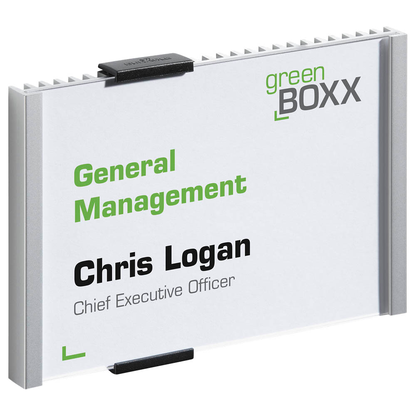 Artikelbild für DURABLE Türschild INFO SIGN Metall silber DIN A6 quer, 1 St., Artikelnummer 573139