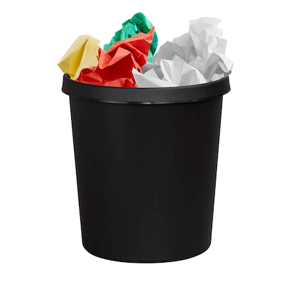 Artikelbild für helit Papierkorb 18,0 l schwarz, 1 St., Artikelnummer 684191