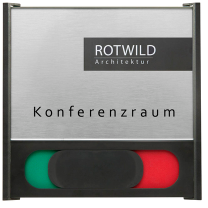 Artikelbild für SignSystems® Türschild BOX Kunststoff schwarz 15,0 x 10,0 cm, 1 St., Artikelnummer 351033