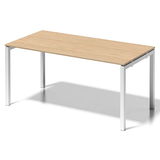 Artikelbild 1 für BISLEY Cito Schreibtisch ahorn, verkehrsweiß rechteckig, 4-Fuß-Gestell weiß 160,0 x 80,0 cm, Artikelnummer 256899