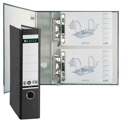 Artikelbild für LEITZ 1092 Doppelordner schwarz Karton 7,5 cm, 1 St., Artikelnummer 649830