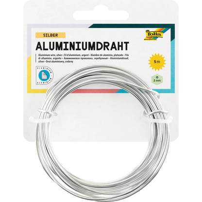 Artikelbild für folia Basteldraht silber 2,0 Ø mm 5,0 m 1 St., Artikelnummer 690194