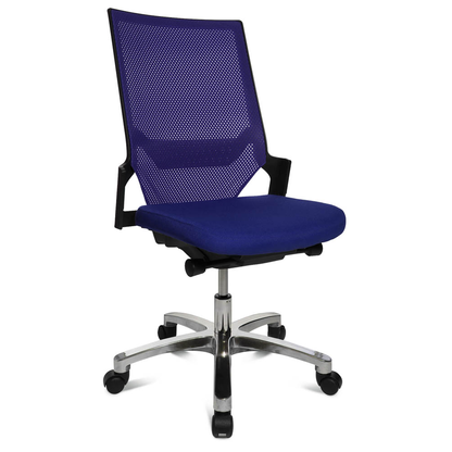 Artikelbild für Topstar Bürostuhl Autosynchron®-1 Alu, AU1090 T38 Stoff blau, Gestell alu, Artikelnummer 798447