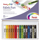 Artikelbild 1 für Pentel Fabric Fun Stoffmalkreide farbsortiert 15 St., Artikelnummer 824065