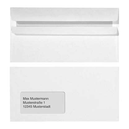 Artikelbild für dundee Briefumschläge DIN lang mit Fenster weiß selbstklebend 25 St., Artikelnummer 611835
