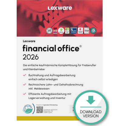 Artikelbild für LEXWARE Financial Office 2026 Software Vollversion (Download-Link), Artikelnummer 765679