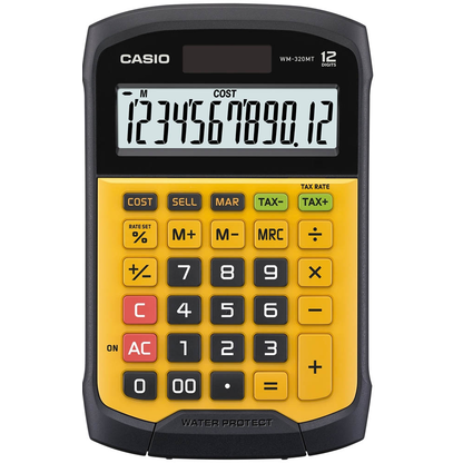 Artikelbild 6 für CASIO WM-320MT Tischrechner schwarz/gelb, Artikelnummer 217880