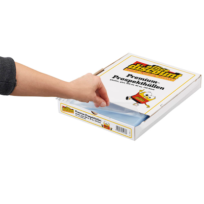 Artikelbild 3 für office discount Prospekthüllen DIN A4 glasklar glatt 0,08 mm, 100 St., Artikelnummer 540351