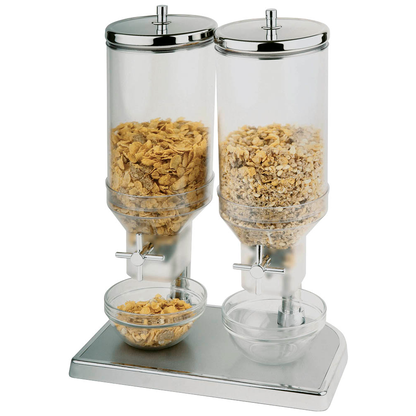 Artikelbild 2 für APS Müslispender Duo Fresh & Easy glänzend, silber 2 x 4,5 l, 1 St., Artikelnummer 266659
