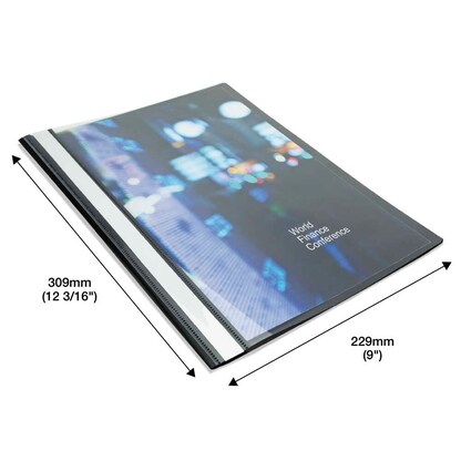 Artikelbild 2 für RAPESCO® Schnellhefter ECO Kunststoff schwarz DIN A4, 25 St., Artikelnummer 782662