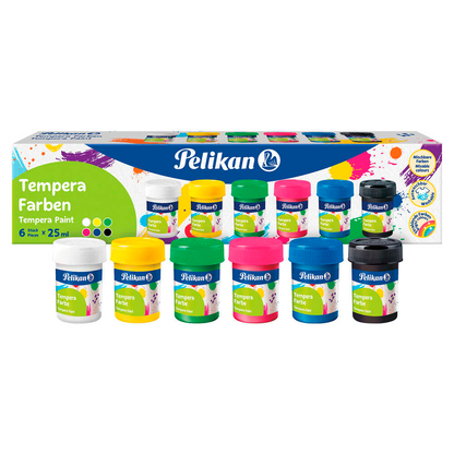 Artikelbild für Pelikan Temperafarbe farbsortiert, Artikelnummer 802068