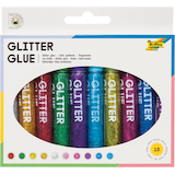 Artikelbild 1 für folia Glitter Glue Klebestifte 9,5 ml, 10 St., Artikelnummer 676351