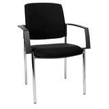 Artikelbild 1 für Topstar Besucherstühle BtoB 10 BB190A G20 schwarz Stoff, 2 St., Artikelnummer 373365