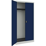 Artikelbild 1 für mauser Stahlschrank BF 5 G - 7035/5003 lichtgrau, saphirblau 1 Fachboden 95,0 x 50,0 x 195,0 cm, aufgebaut, 1 St., Artikelnummer 600419