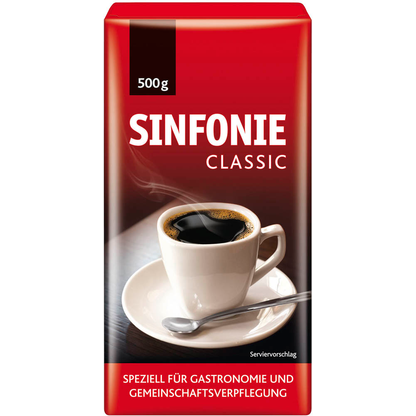 Artikelbild für JACOBS SINFONIE CLASSIC Kaffee, gemahlen, Arabica- und Robustabohnen kräftig, 500,0 g, Artikelnummer 527667