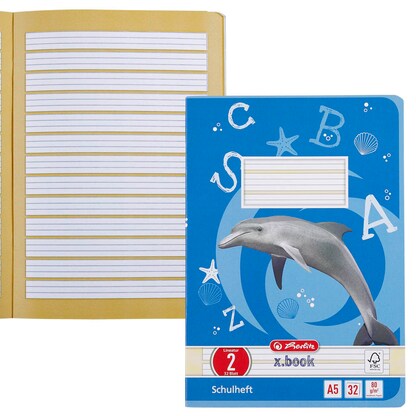 Artikelbild für herlitz Schulheft x.book Lineatur 2 liniert DIN A5 ohne Rand, 32 Blatt, 1 St., Artikelnummer 891752