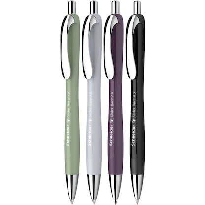 Artikelbild 3 für 3 + 1 GRATIS: Schneider Kugelschreiber Slider Rave XB farbsortiert, Schreibfarbe: blau, 3 St. + GRATIS 1 St., Artikelnummer 514143